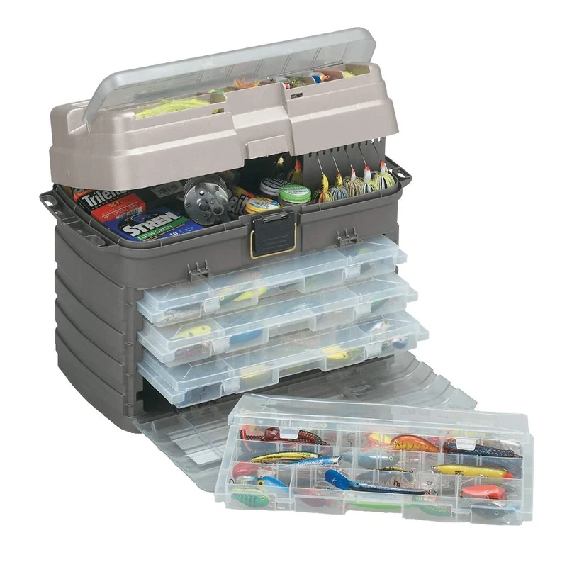 PLANO Guide Series StowAway Rack System,Fishing Tackle Organizer, Portable Storage OrganizerTool box, Small parts, Removable Trays, Fishing, Beading, School or Office Supplies or Crafting Materials