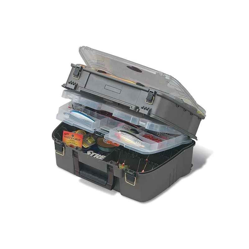 PLANO Guide Series Satchel,Double Sided Tackle Box, Fishing Equipment Storage Box, compact tackle box, satchel, perfect to store Lures, Hardbaits, Softbaits other fishing tackle
