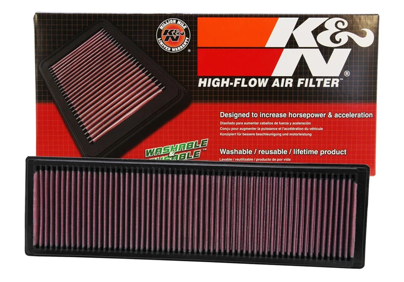 K&N Replacement air filter compatible with Volkswagen Beetle 2.5 2012-2015, Golf VI 2.5 2010-2014, Jetta 2.5 2005-2014, Passat 2.5 2012-2014, Rabbit 2.5 2007-2009 (33-2331)