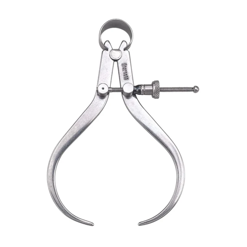 Starrett 79B-4 Spring Nut Outside Spring Calliper, Steel, Flat Leg, 0-4" Range