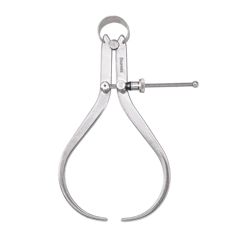 Starrett 79B-6 Spring Nut Outside Spring Calliper, Steel, Flat Leg, 0-6" Range