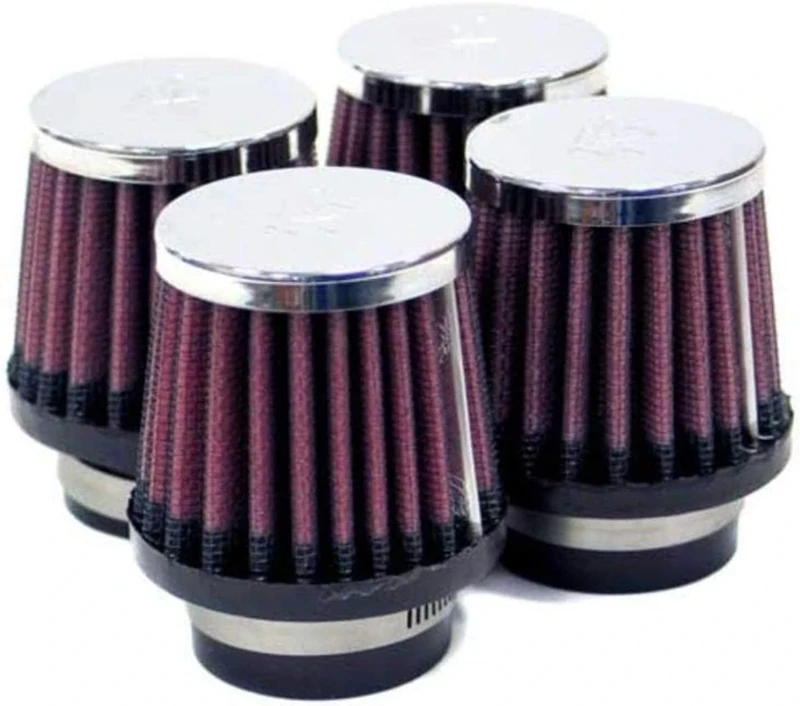 K and N RC-0794 Car and Motorcycle Universal Chrome Filter