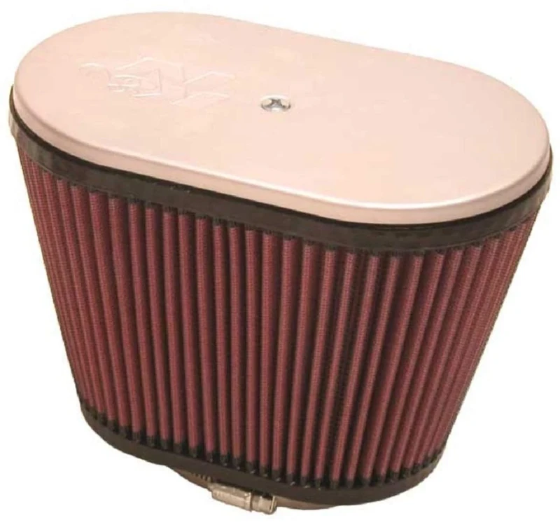 K&N Universal Clamp-On Air Filter: High Performance, Premium, Washable, Replacement Engine Filter: Flange Diameter: 2 25 In, Filter Height: 6 25 In, Flange Length: 0 75 In, Shape: Oval, RD-4400 - Image 1