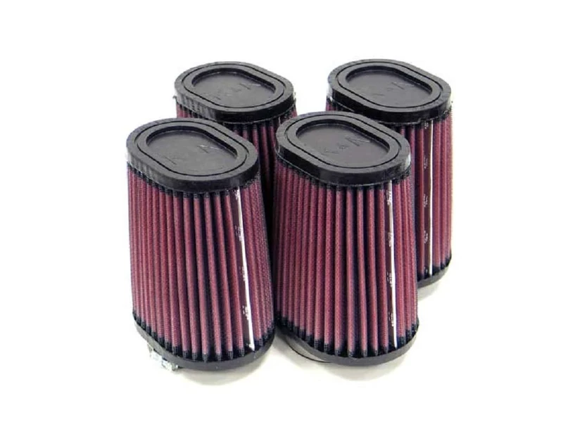 K&N Universal Clamp-On Air Filter: High Performance, Premium, Washable, Replacement Filter: Flange Diameter: 2 125 In, Filter Height: 5 In, Flange Length: 0 625 In, Shape: Oval Straight, RU-2754