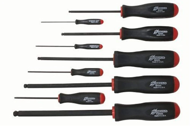 BONDHUS, PBSX9MM PROHOLD BALLDRIVER HEX Set 1.5MM-10MM, 74699