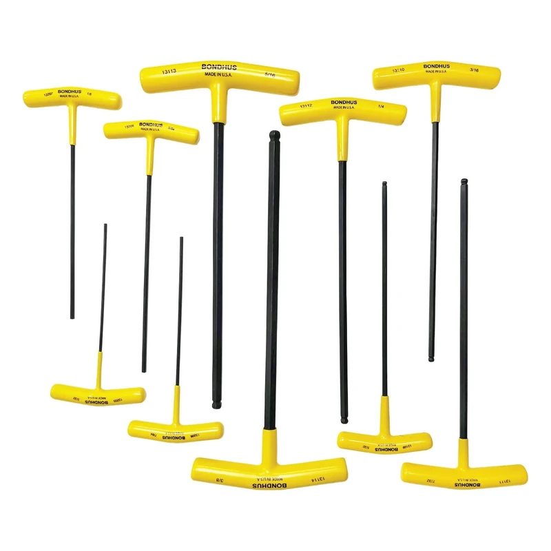 Bondhus, BTX10 T-Handle BALLDRIVER HEX 3/32"-3/8" Set, 13138
