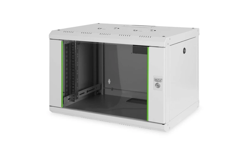 DIGITUS Network Cabinet - 19-inch rack - 7U - Wall mounted - 450mm depth - max. load 100kg - Unique Series - Grey