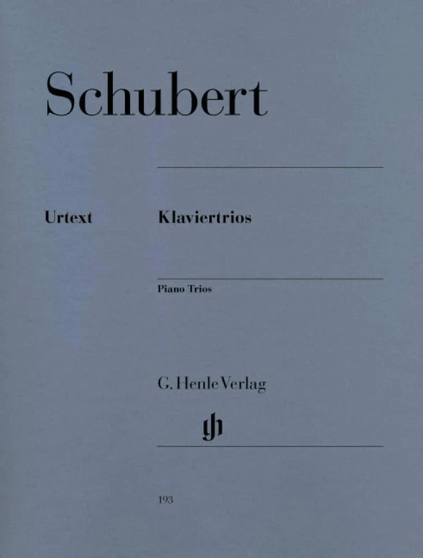 Schubert: Piano Trios - violin, cello and piano - Henle - (HN 193)