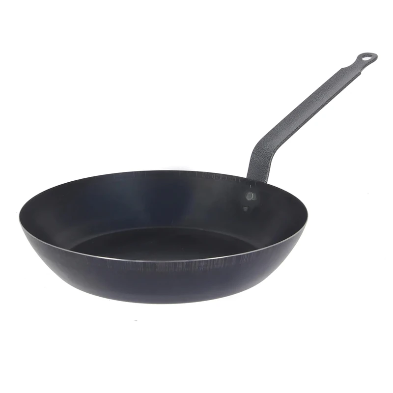 DE BUYER - Round Frying pan LA LYONNAISE in blued Steel Sheet - Diameter 36 cm -, Translucent