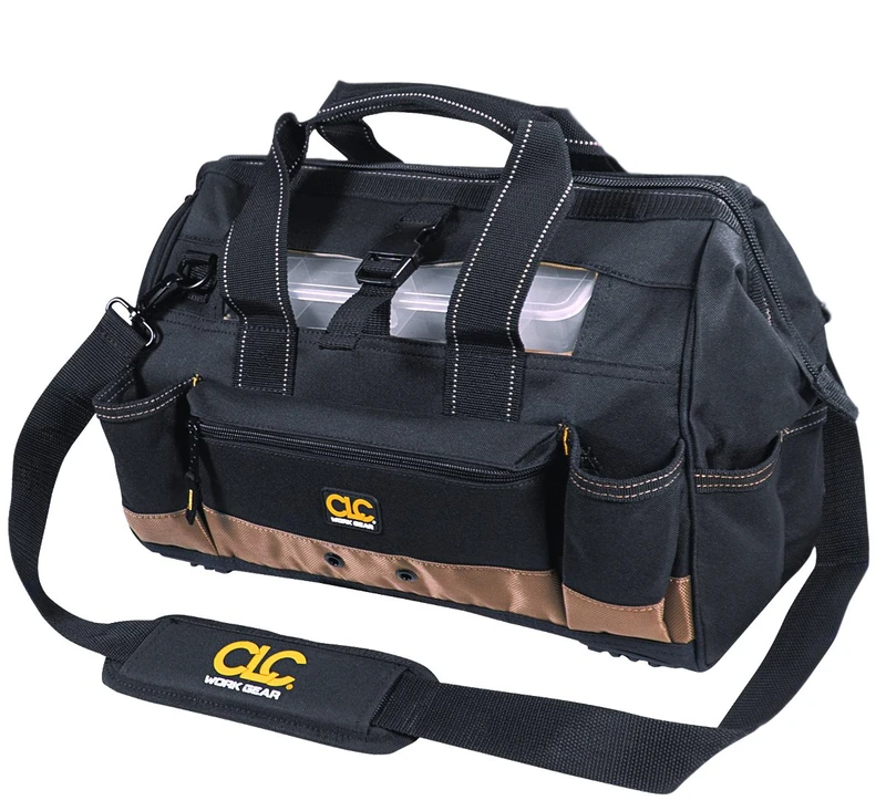 Custom Leathercraft CLC 1534 16 Inch Tool Tote Bag - 23 Pockets - Image 1