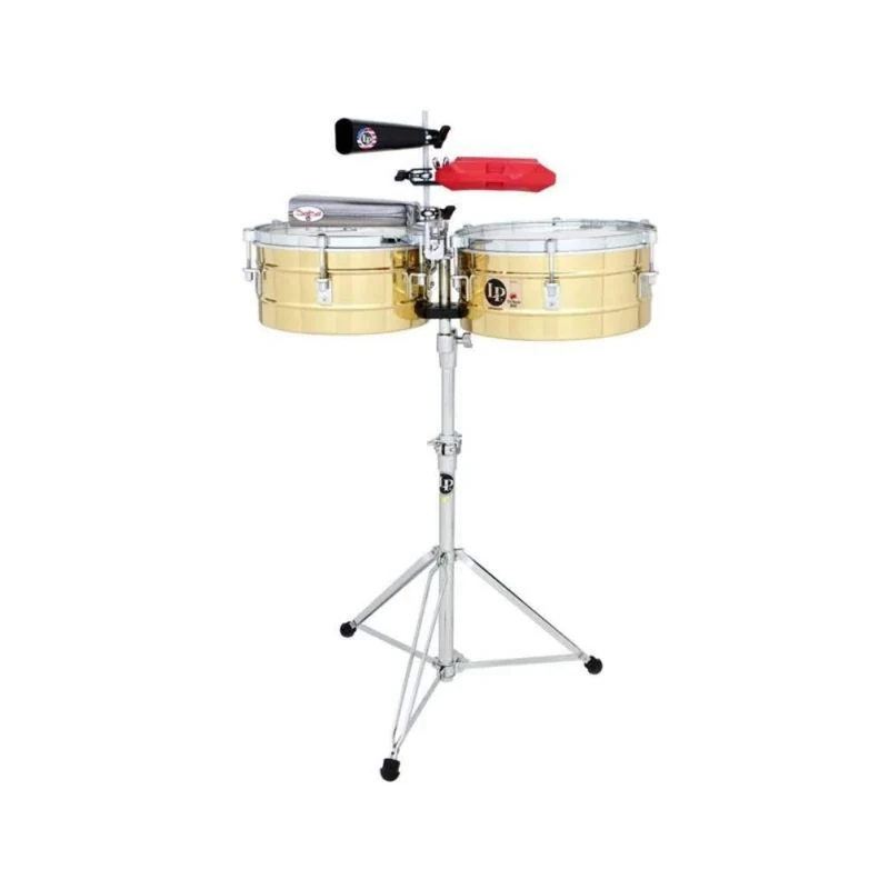 LP Latin Percussion Timbales Tito Puente Solid Brass 13"/14" LP256-B