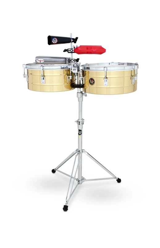 LP Latin Percussion Timbales Tito Puente Solid Brass 14"/15" LP257-B