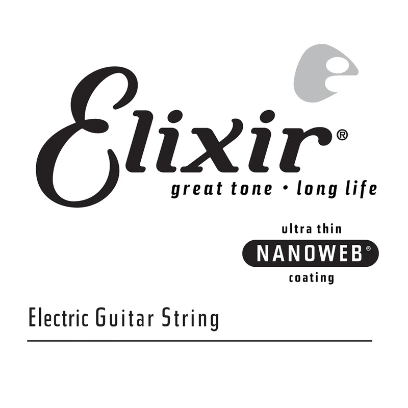 Elixir® Strings Electric Guitar Single String with NANOWEB® Coating (.052)