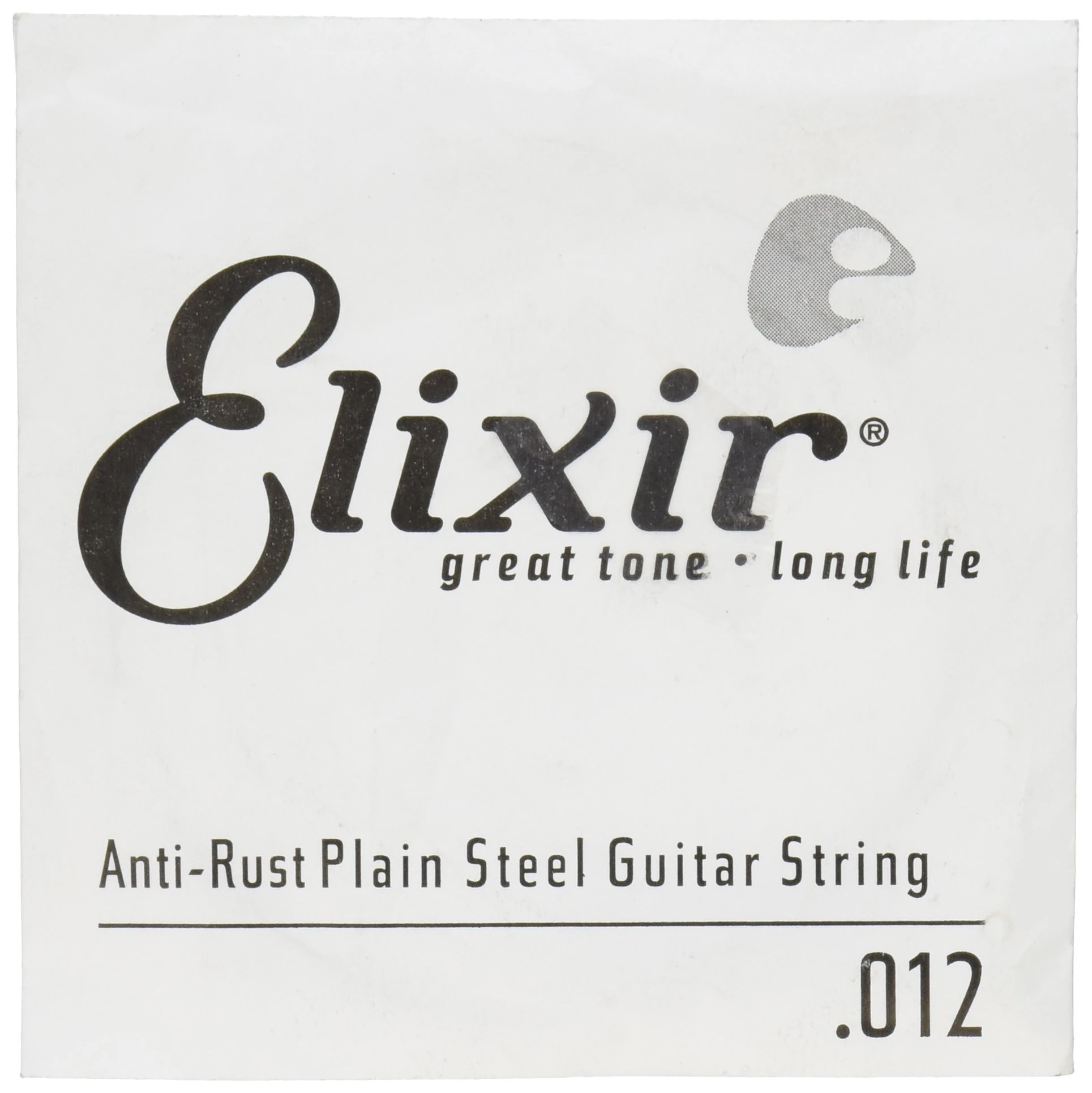 Elixir 13012 Strings Anti-Rust Plated Plain Steel Single String (.012)