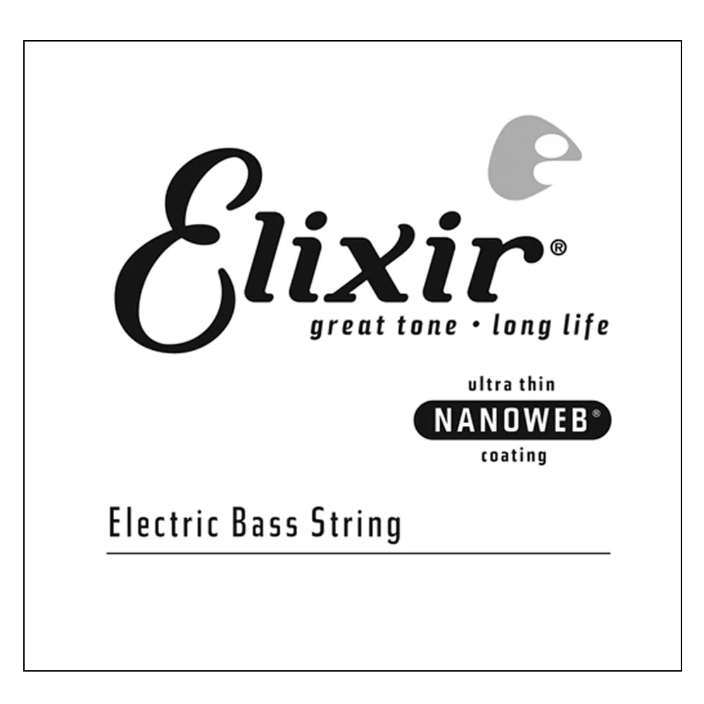 Elixir Strings Electric Bass String NANOWEB Coating, .070, Long Scale