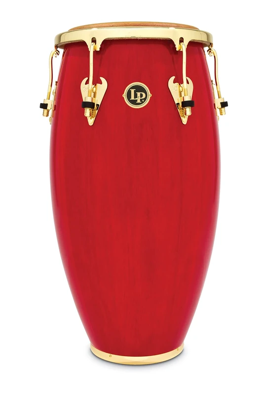 Latin Percussion LP Matador 11-3/4" Wood Conga - Red/Gold Tone