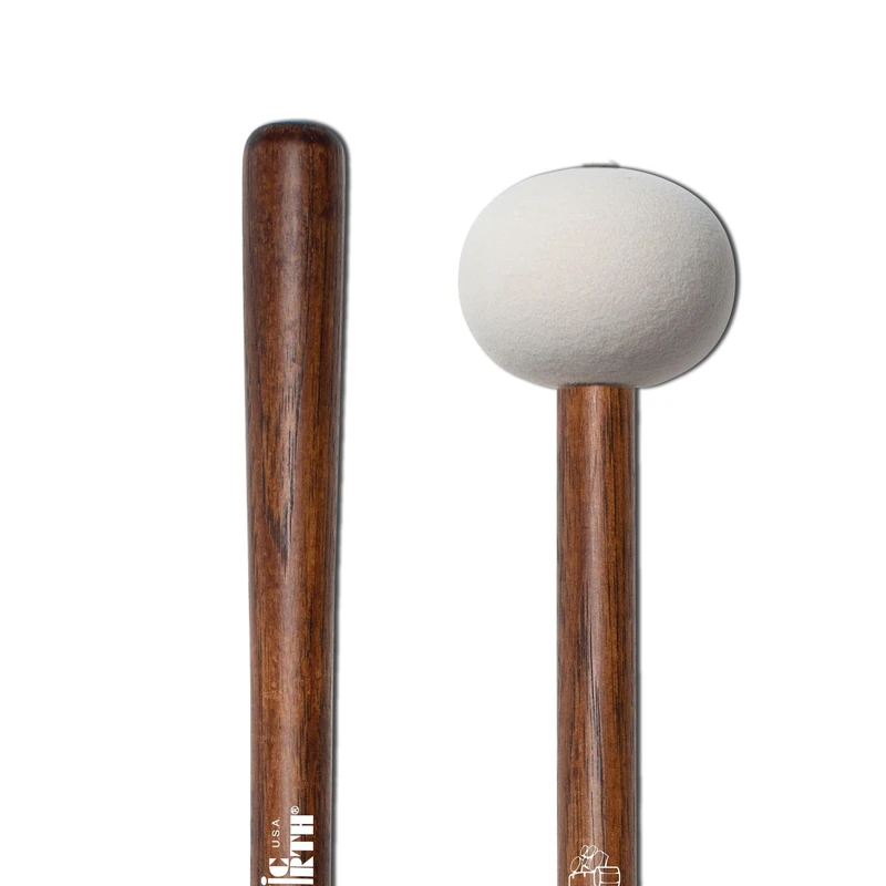 Vic FIrth - Corpsmaster® Series Bass Drum Mallet - MB4 - Extra Large Head - Hard