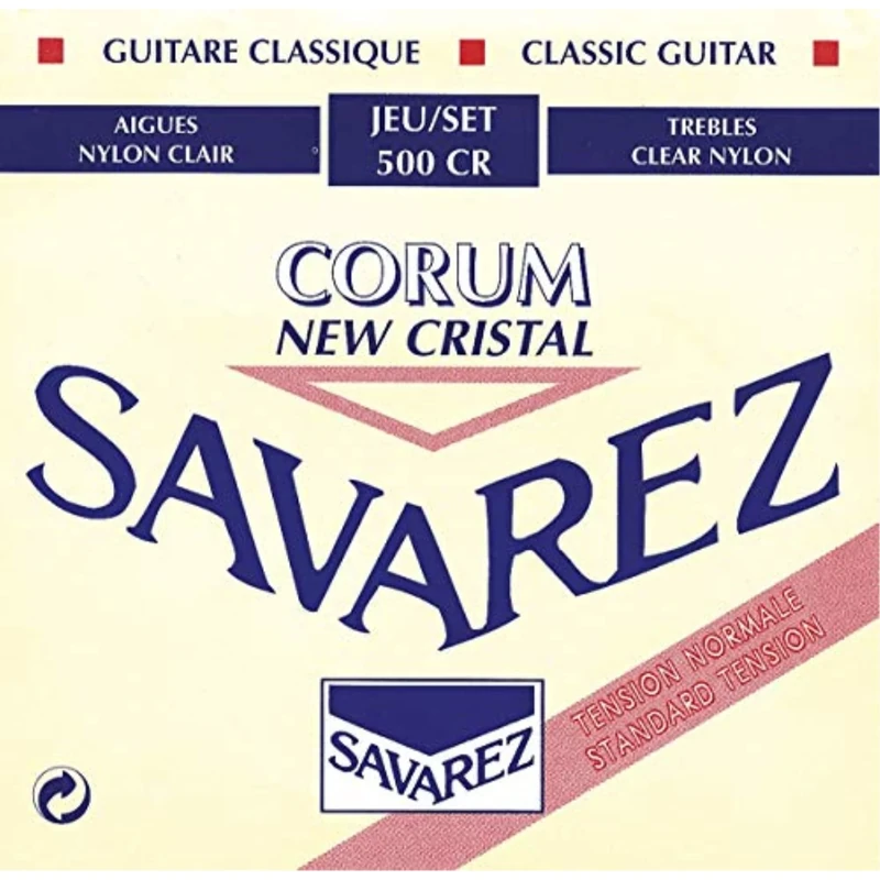 Savarez 500CR Strings for Classical Guitar, Pack of 6