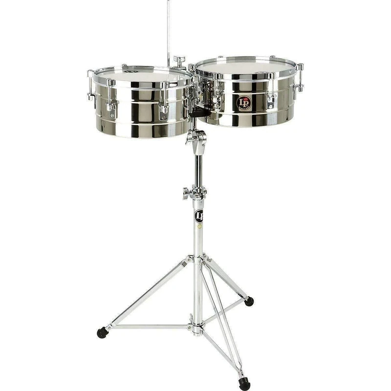 LP Latin Percussion Timbales Tito Puente Stainless Steel 12"/13" LP255-S