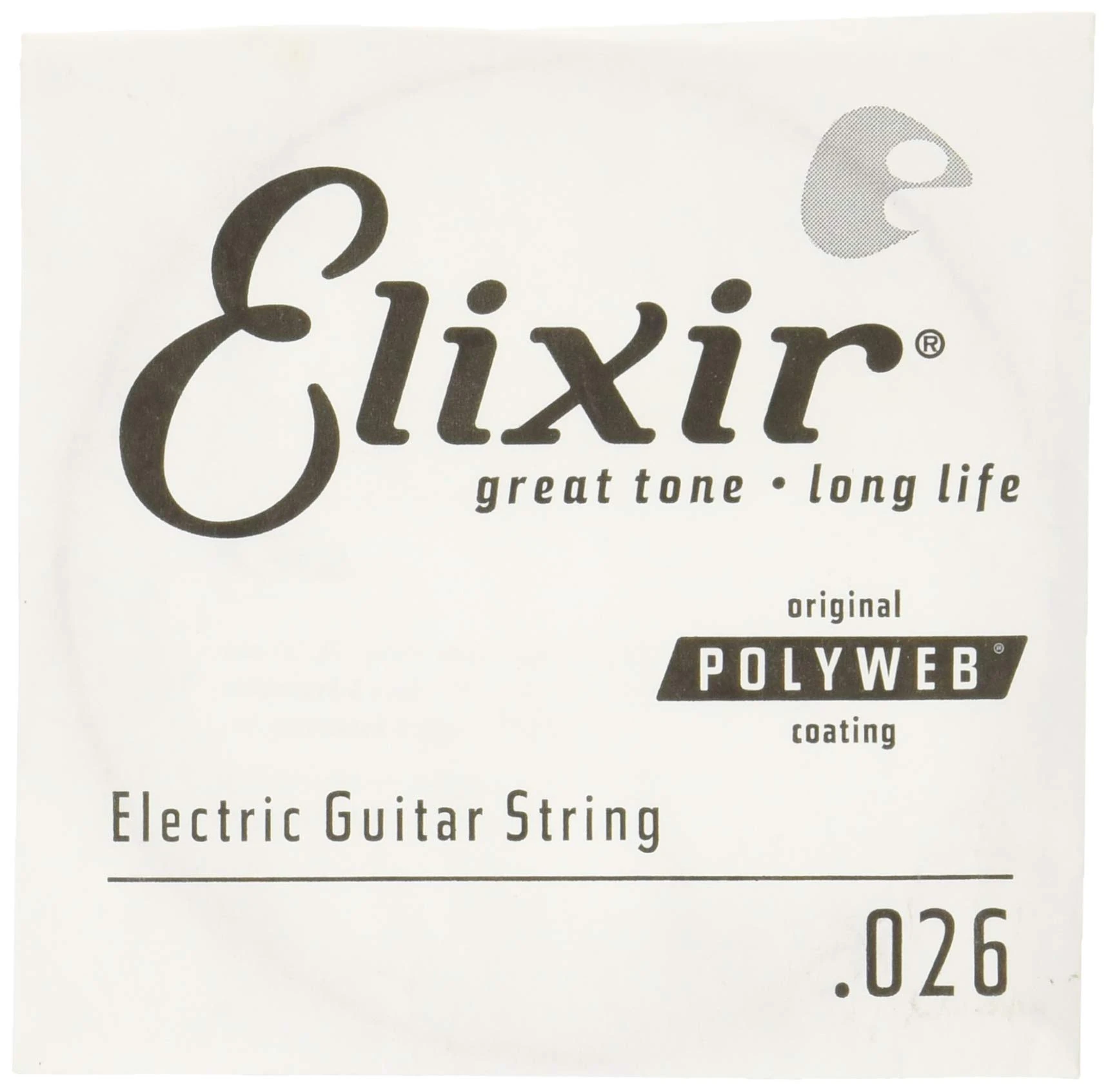 Elixir® Strings Electric Guitar Single String with POLYWEB® Coating (.026)