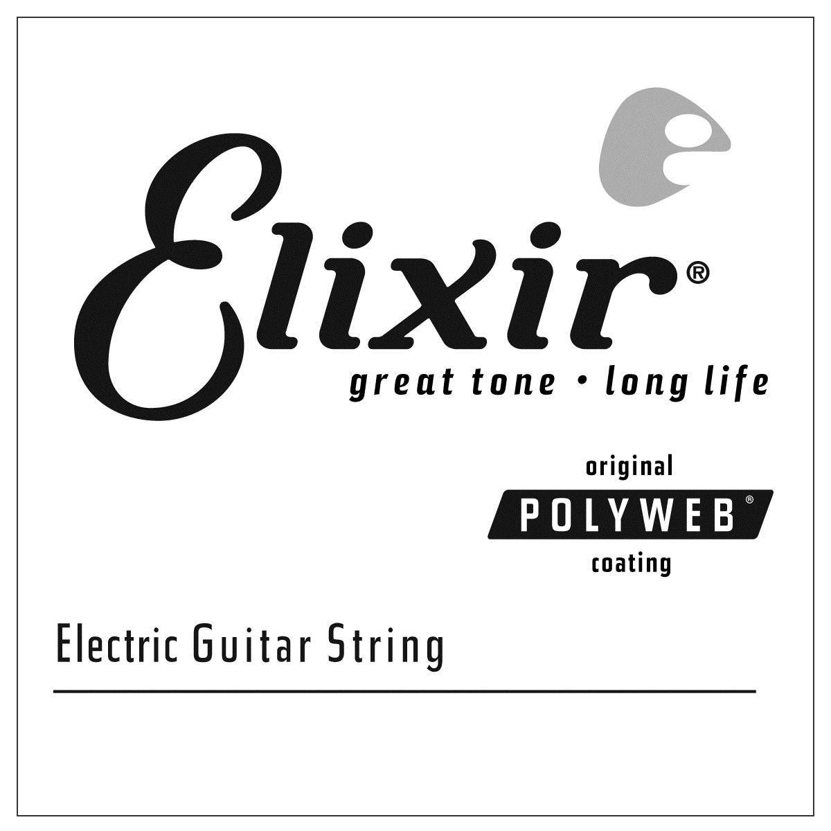 Elixir® Strings Electric Guitar Single String with POLYWEB® Coating (.042)