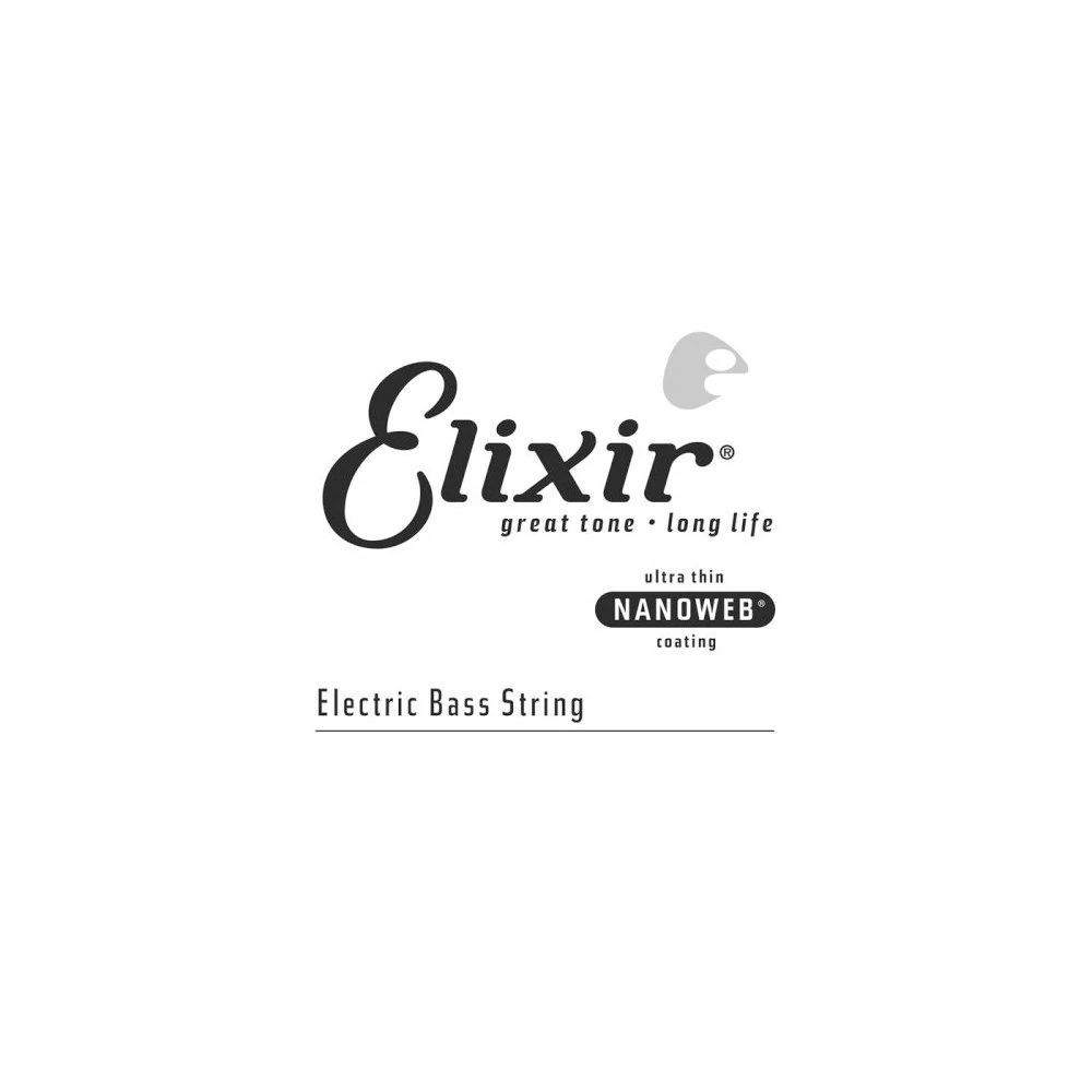 Elixir Strings Electric Bass String NANOWEB Coating, .105, Extra Long Scale