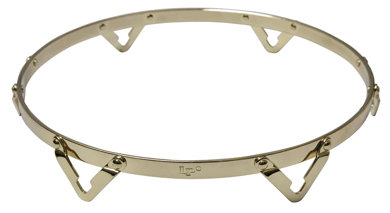 Latin Percussion Hoop Conga Traditional Gold 12 1/2 Inch Tumba 6 Holes LP753D
