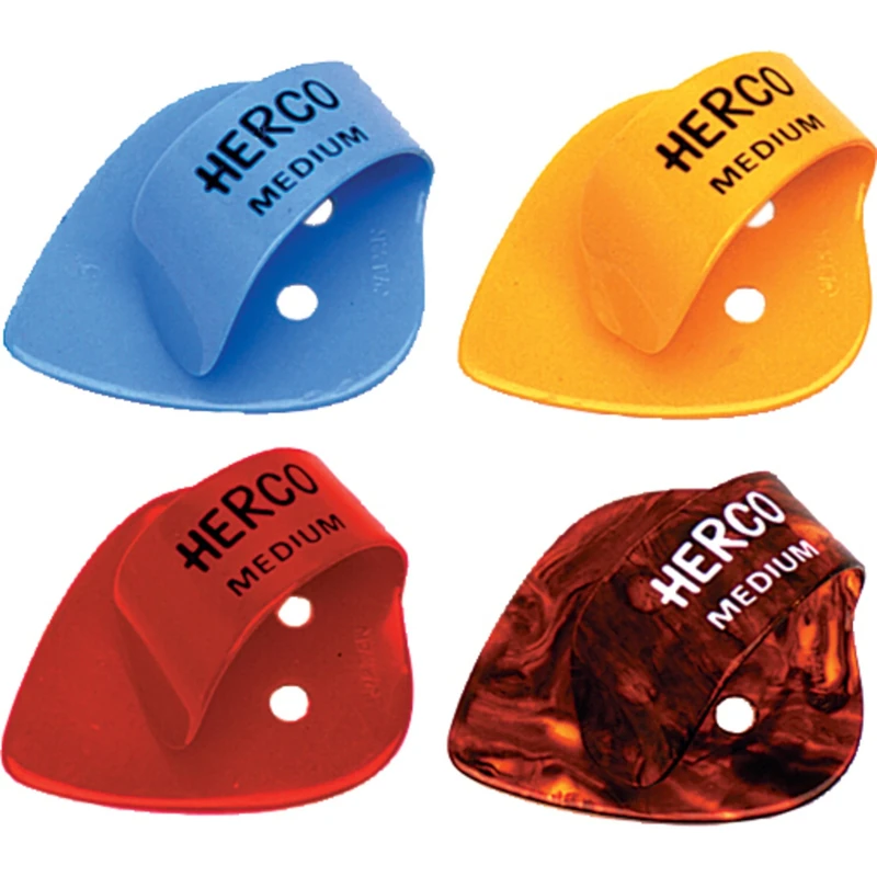 Herco® HE112 Flat Thumbpicks, Medium, 24/Bag