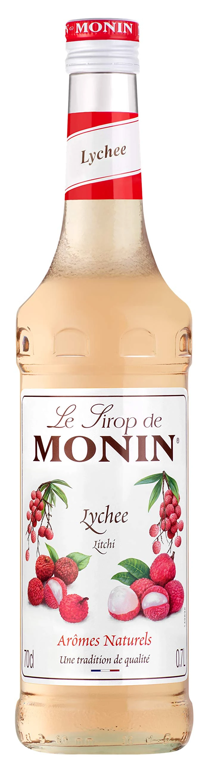 MONIN Premium Lychee Syrup 700ml for Cocktails and Mocktails. Vegan-Friendly, Allergen-Free, 100% Natural Flavours and Colourings. Perfect for Lychee Martinis
