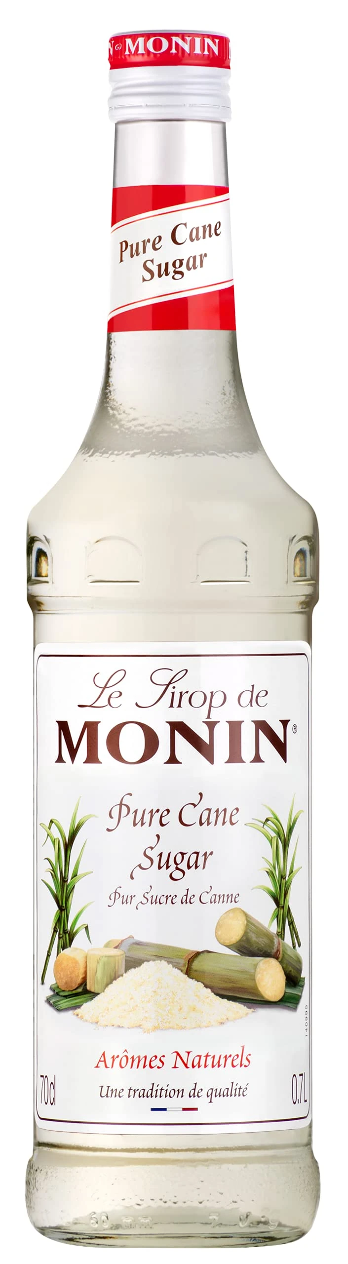 MONIN Premium Pure Cane Sugar Syrup 700ml for Cocktails and Coffees. Vegan-Friendly, Allergen-Free, 100% Natural Flavours and Colourings