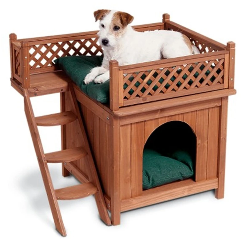 Merry Pet MPS002 Wood Room with a View Pet House - Image 1