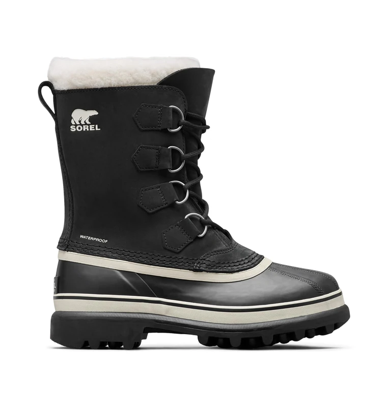 Sorel Caribou Women's Waterproof Snow Boots - Black x Stone