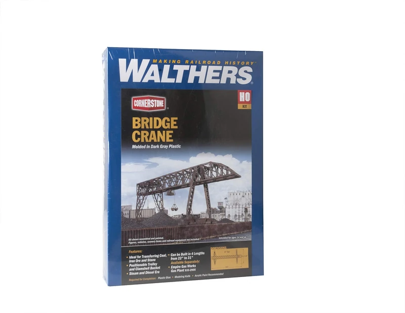 Walthers Cornerstone Series Kit HO Scale Bridge Crane