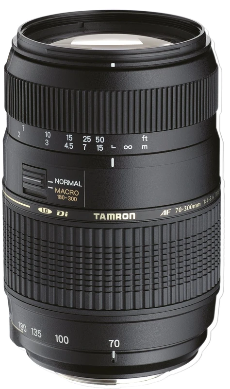 Tamron 70-300mm Di LD - Lens for Sony (70-300mm, f / 4-5.6, Macro, 62mm), black color
