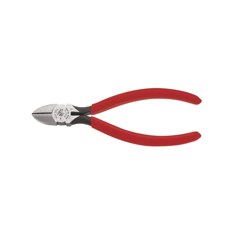 Klein Tools D202-6C Pliers, Diagonal Cutting Pliers with Tapered Nose, Short Jaws and Spring-Assist Action, 6-Inch