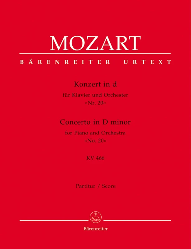 Concerto for Piano No.20 in D minor K.466 (Full Score)