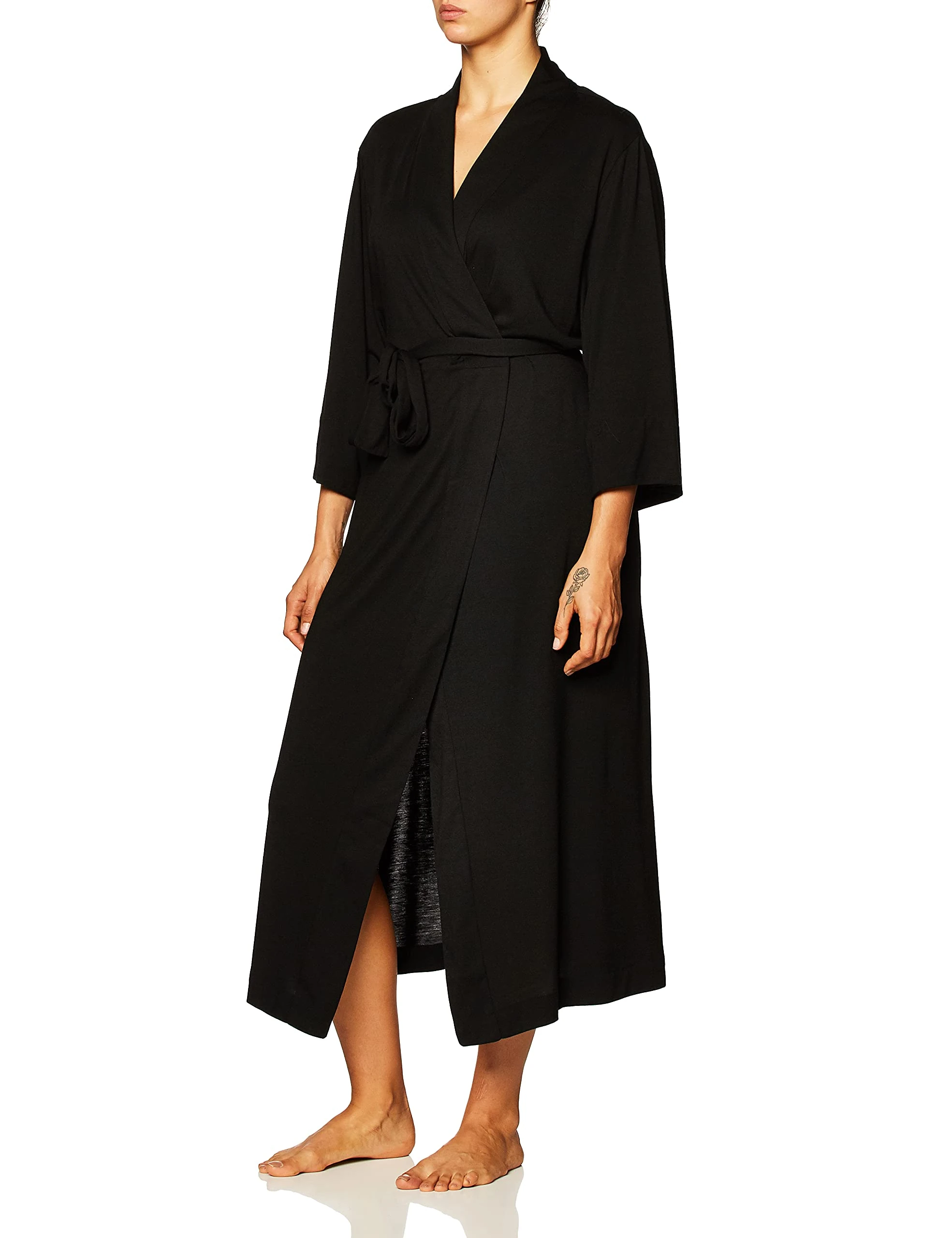 Natori Womens Shangri La Gown Bathrobe - Black -