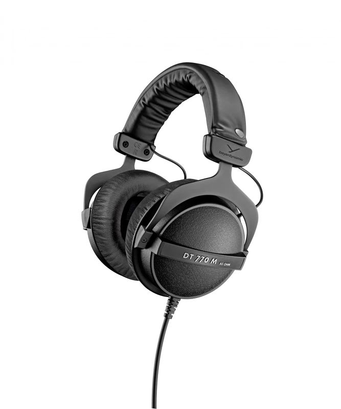Beyerdynamic DT 770 M 80 Ohm Studio Headphones for DJs, Percussionists, Drummers, Engineers in Black