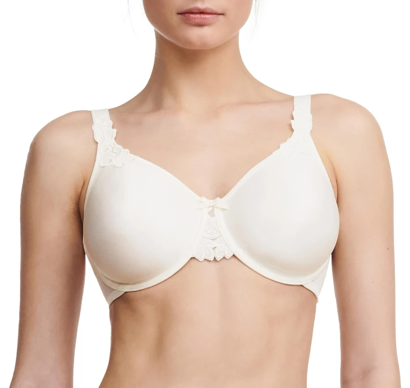 Chantelle Women's, Hedona, Covering Molded Bra, Women's Invisible Lingerie, Off-White (Elfenbein 35), 42B
