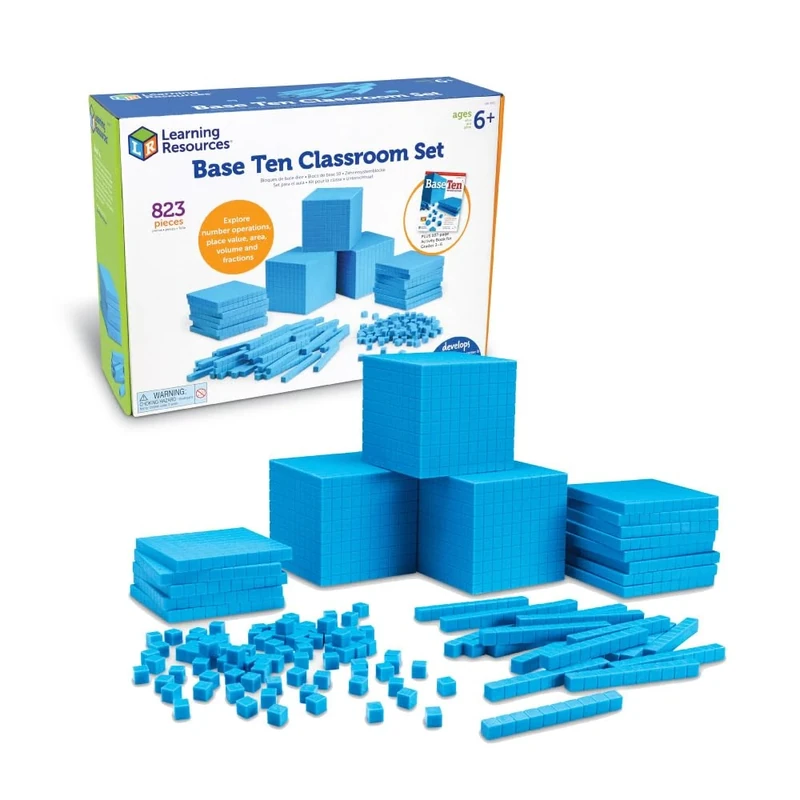 Learning Resources Grooved Plastic Base 10-Class Set