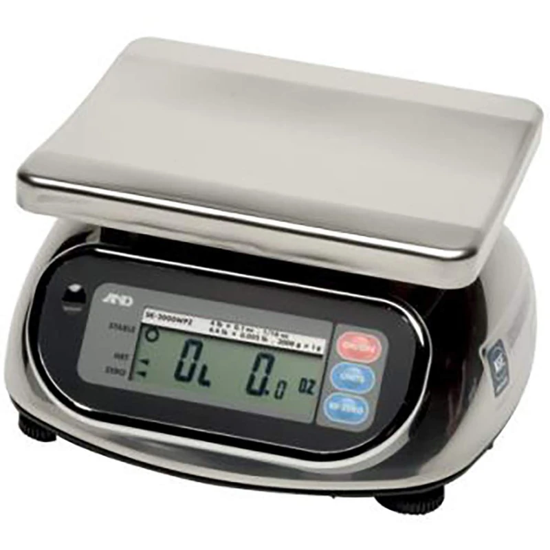 A&D Weighing SK-5000WP Washdown Compact Scale 5000 g x 2 g