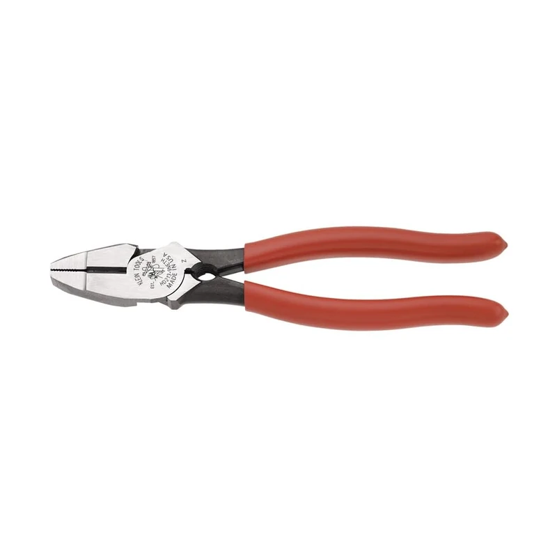 Klein Tools HD2139NETH Side Cutter with Thread Holding, 0 V, Red/Silver, 241 mm