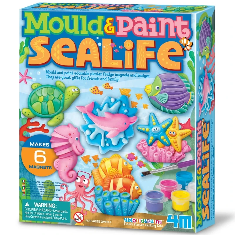 4M Sealife Mould and Paint, 13 Piece Set