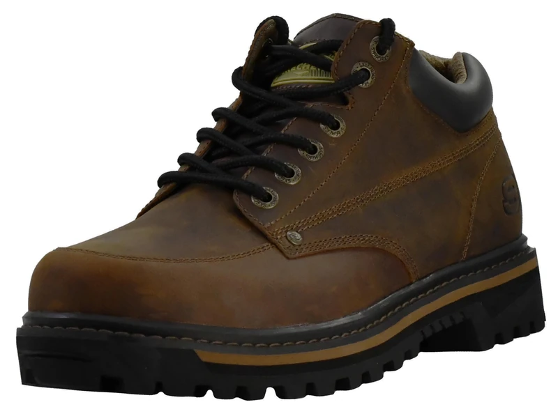 Skechers USA Men's Mariner Low Boot,Dark Brown, 14 M US