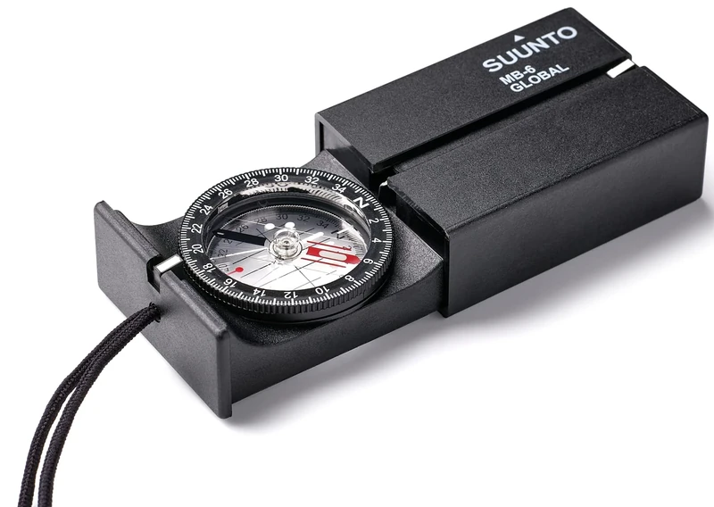 SUNNTO MB-6 Global Compass, Sighting Matchbox Compass with Clinometer, Adventure/Hiking Compass, Adjustable Declination & Luminous Markings