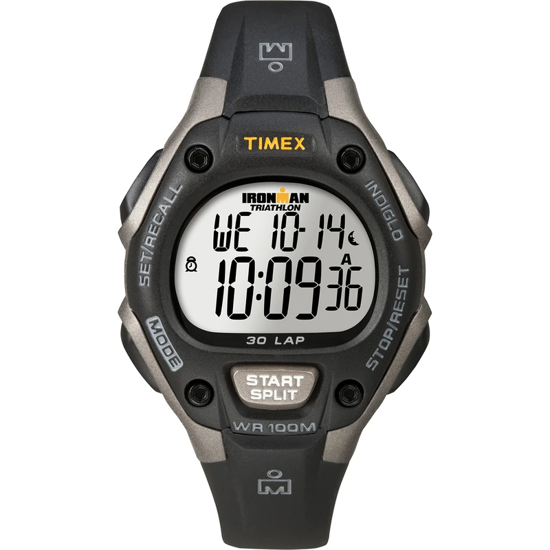Timex Ironman Women's Classic 34mm Digital Gray Resin Strap Watch T5E961