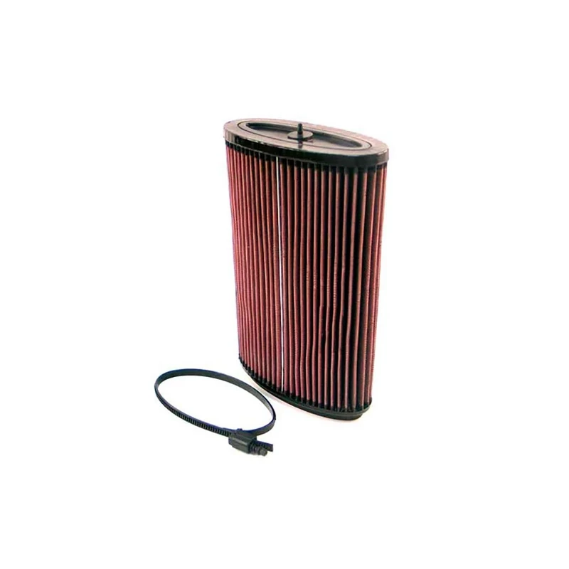 K&N Engine Air Filter: High Performance, Premium, Washable, Replacement Filter: Compatible with 2005-2017 TOYOTA/FORD (Hilux, Fortuner, Hilux Vigo, Vigo, Ranger), E-2296, Red