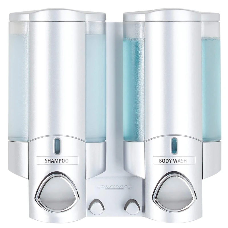 Aviva Better Living Two Chamber Dispenser, Satin - Image 1