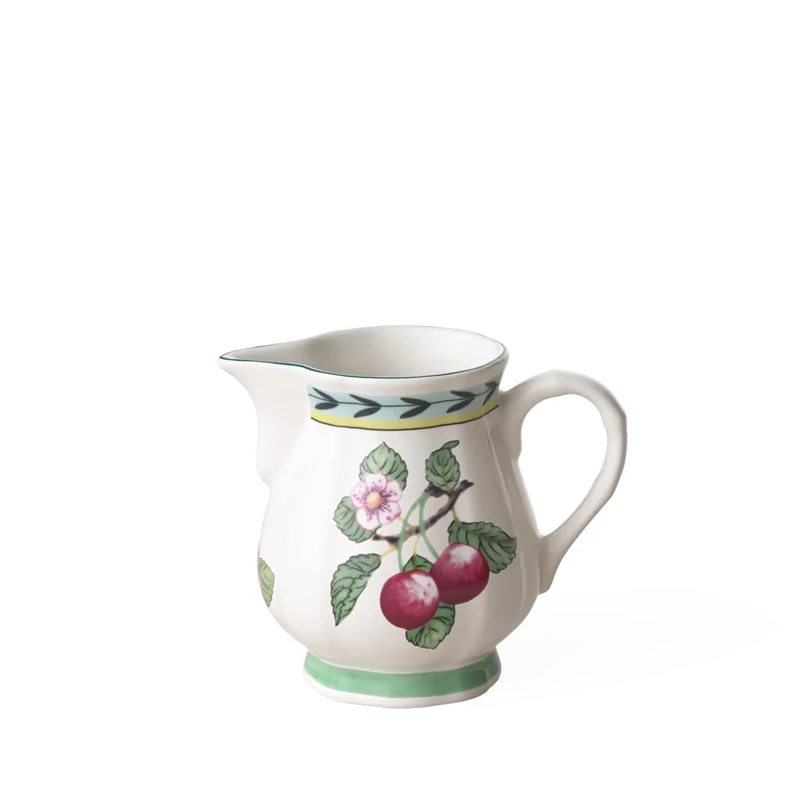 Villeroy & Boch French Garden Fleurence Milk Jug, 250 ml, Premium Porcelain, White/Multicoloured