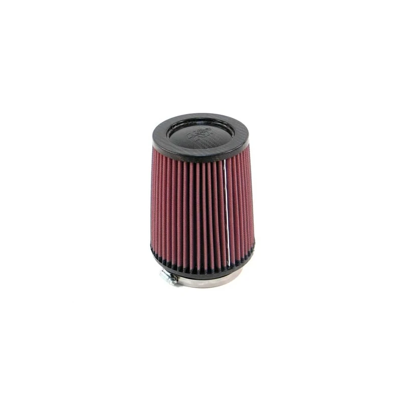 K&N Universal Air Filter - Carbon Fiber Top: High Performance, Premium, Replacement Filter: Flange Diameter: 3 5 In, Filter Height: 6 5 In, Flange Length: 1 25 In, Shape: Round Tapered, RP-4630